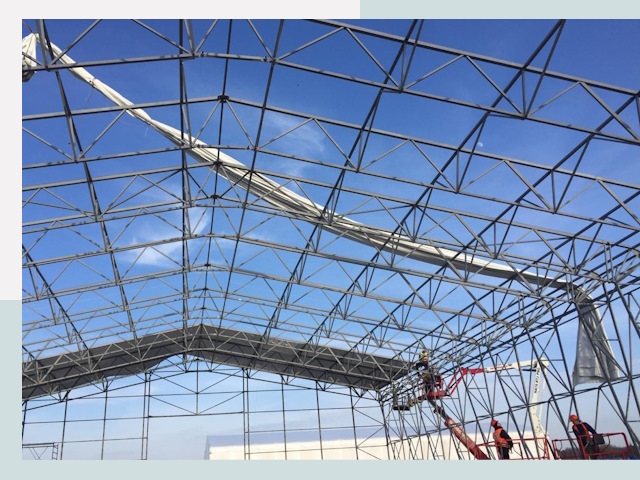 Шатровые ангары от 609 руб. в Набережных Челнах и Татарстане