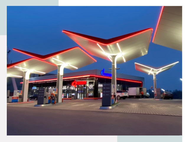 Навесы для АЗС в Набережных Челнах