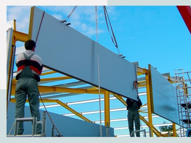 Монтаж сэндвич-панелей в Набережных Челнах от 609 руб.