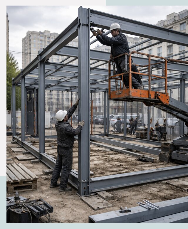 Строительство и монтаж торговых павильонов под ключ в Набережных Челнах